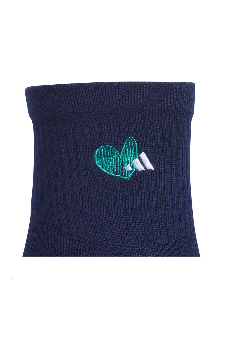 Love 3-Pack Superlite Climacool Quarter Length Socks, Alternate, color, DARK BLUE/ HEATHER/ GREEN