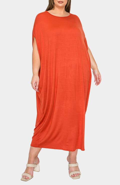 Sasha Knit Kaftan Dress (Plus)