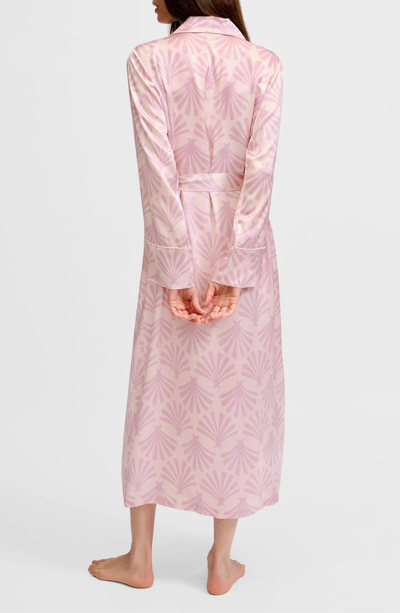 Petite Plume Silk Robe, Alternate, color, Pink