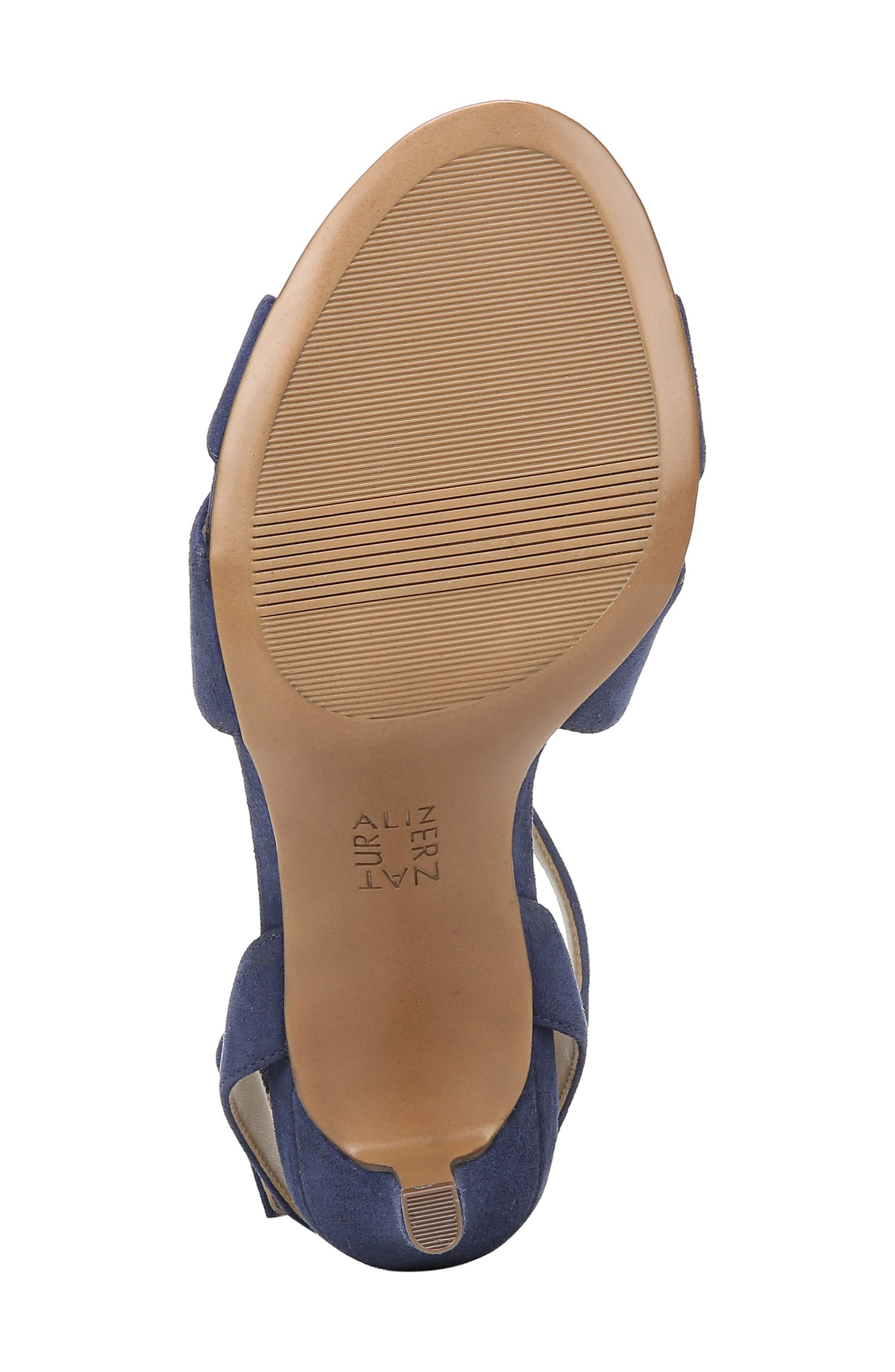 Klein Strappy Sandal, Alternate, color, DEEP SAPPHIRE SUEDE