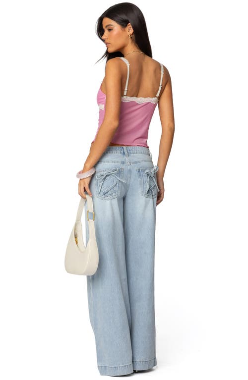 EDIKTED EDIKTED LACE TRIM MESH CAMISOLE