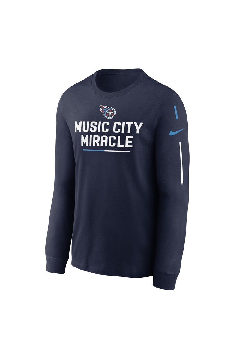 Nike Men's Nike Navy Tennessee Titans Team Slogan Long Sleeve T-Shirt, Alternate, color, Navy