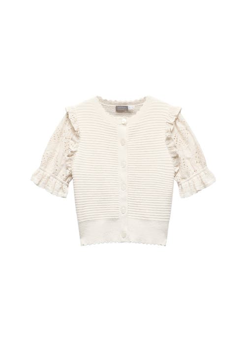 MINT VELVET MINT VELVET WOVEN SLEEVE CARDIGAN