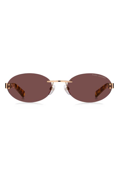 57mm Oval Sunglasses