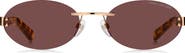 Marc Jacobs 57mm Oval Sunglasses