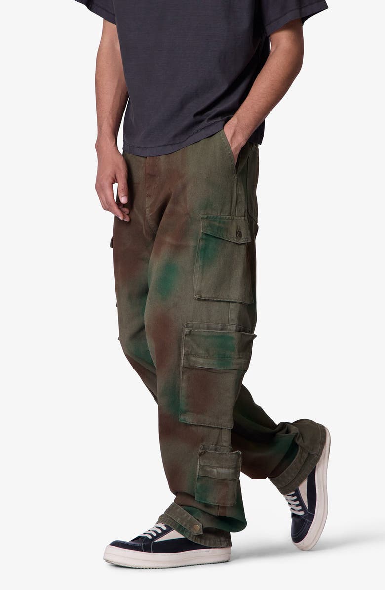 mnml NR10 Ultra Baggy Twill Cargo Pants, Alternate, color, Green