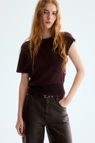 H&M Fine-knit One-shoulder Top