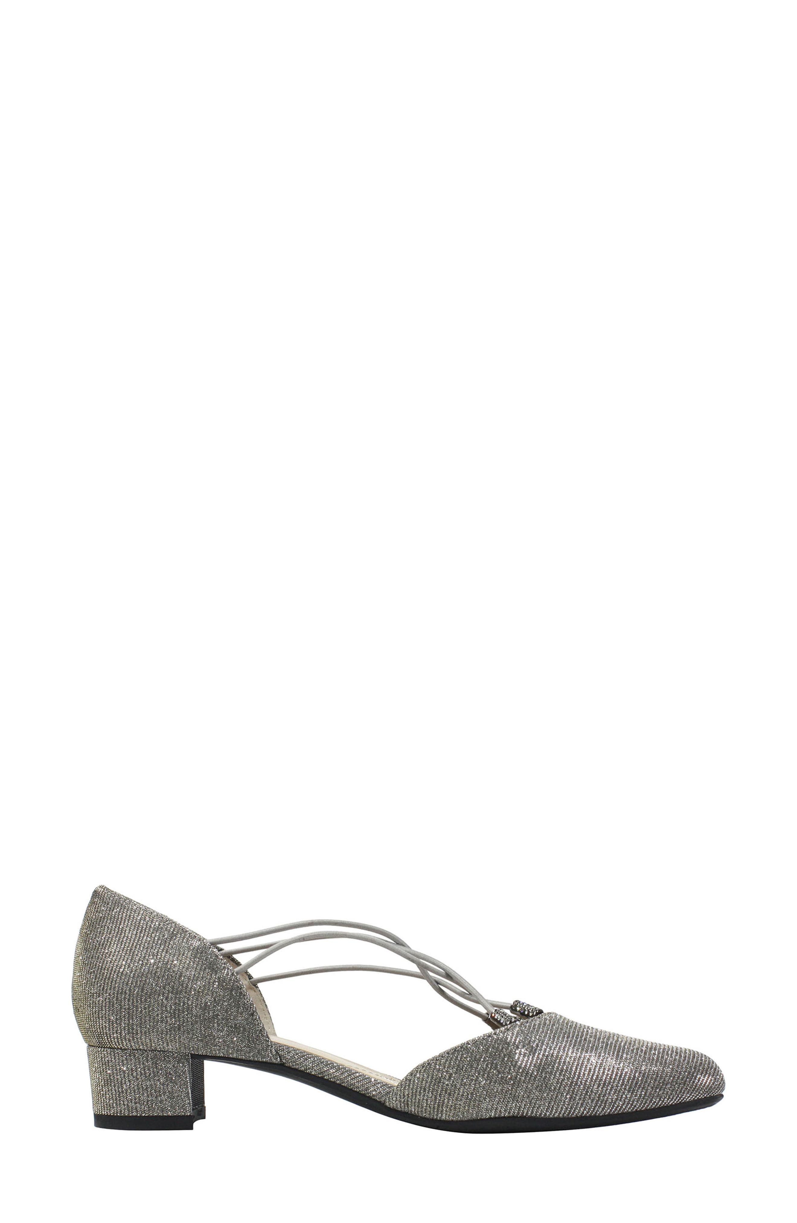 Pump, Alternate, color, PEWTER GLITTER FABRIC