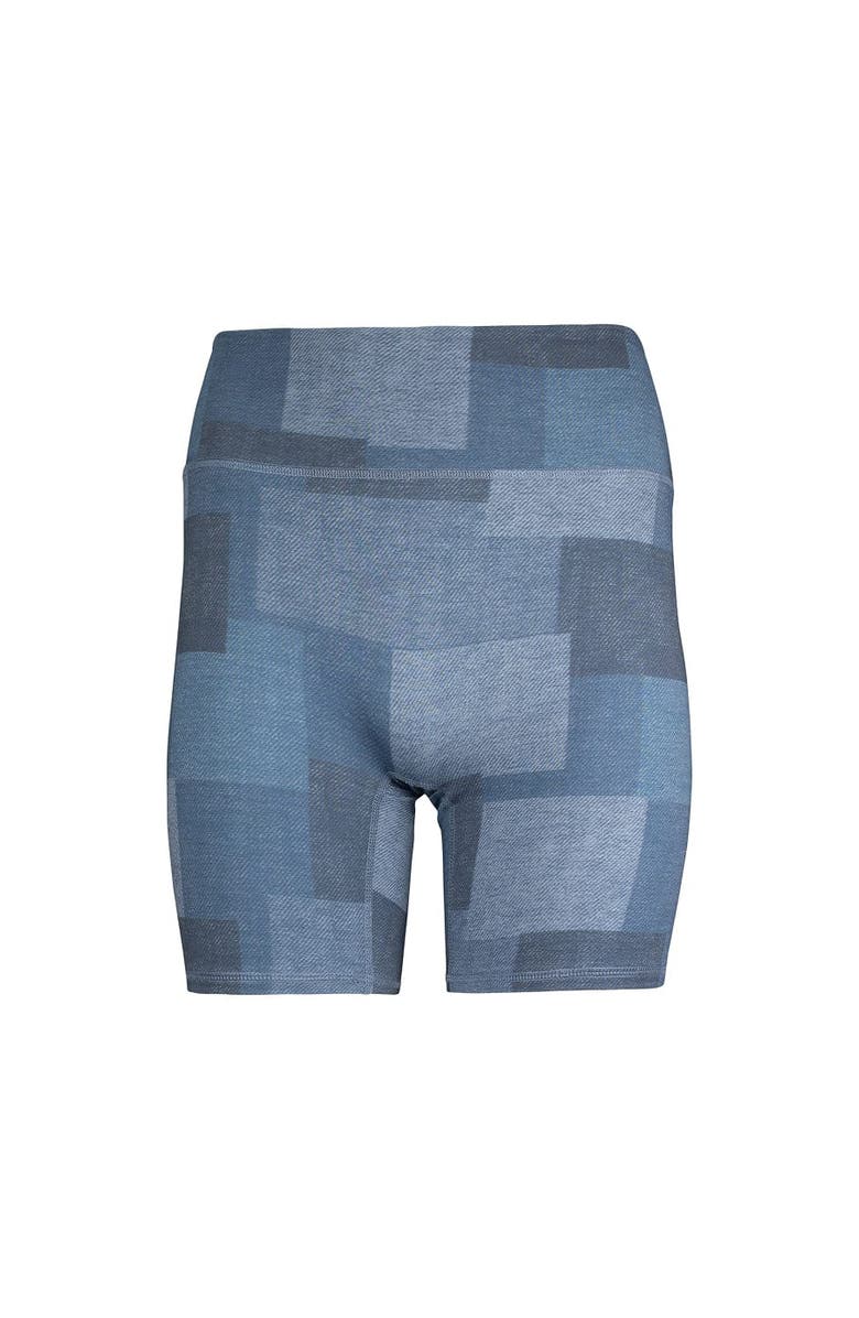 Lezat Ada Organic Cotton Bike Short, Main, color, Denim Patchwork
