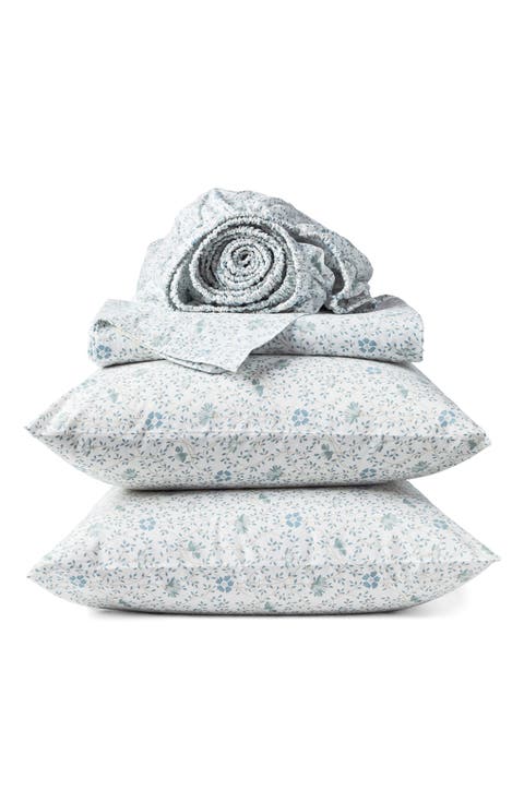 Print Organic Cotton Percale Sheet Set