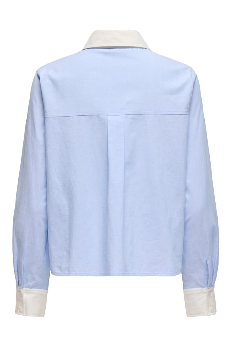 Paris Long Sleeve Button-Up Shirt, Alternate, color, CASHMERE BLUE
