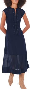 MINT VELVET Utility Front Zip Midi Dress