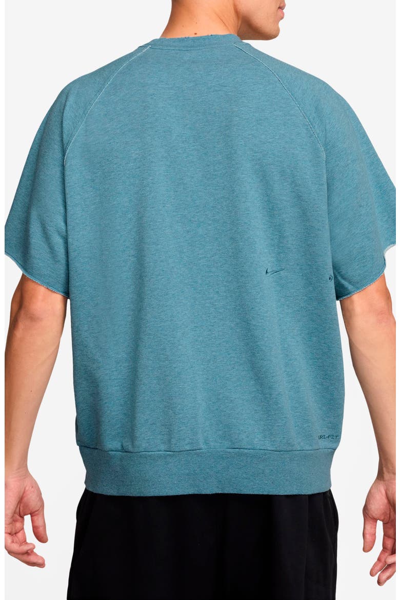 Dri-FIT Oversize Fitness T-Shirt, Alternate, color, SMOKEY BLUE/ HEATHER