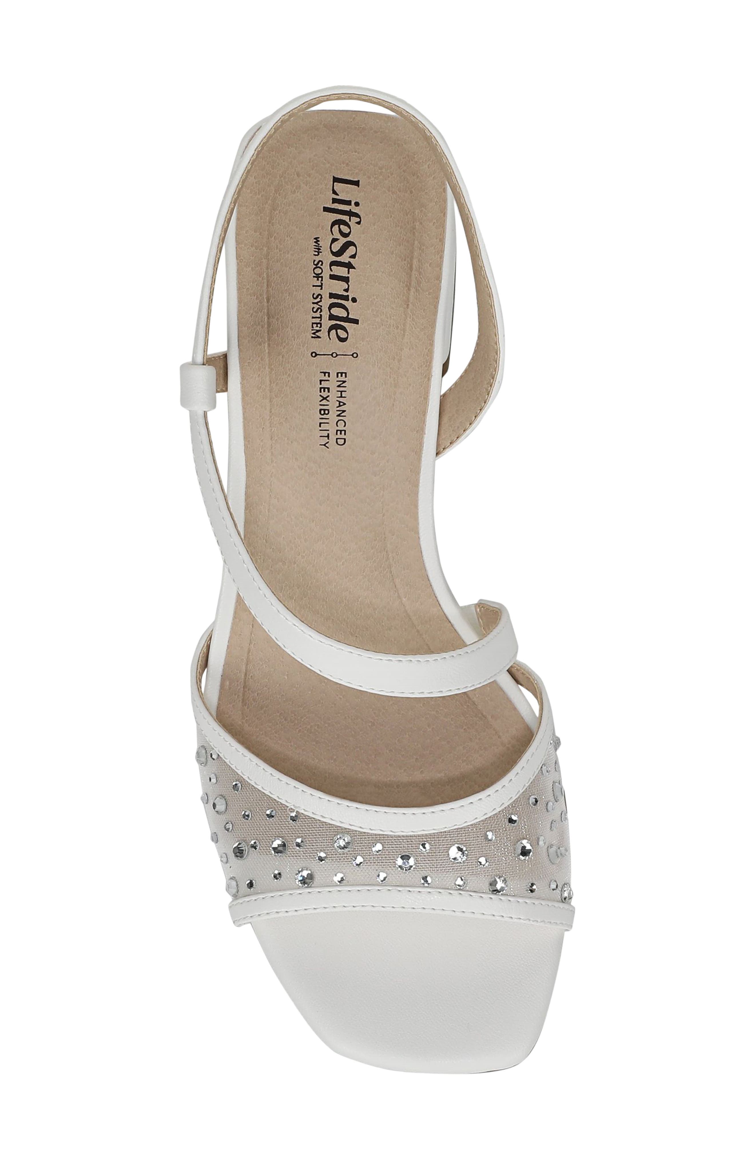 LifeStride Cheyenne Slingback Sandal, Alternate, color, White