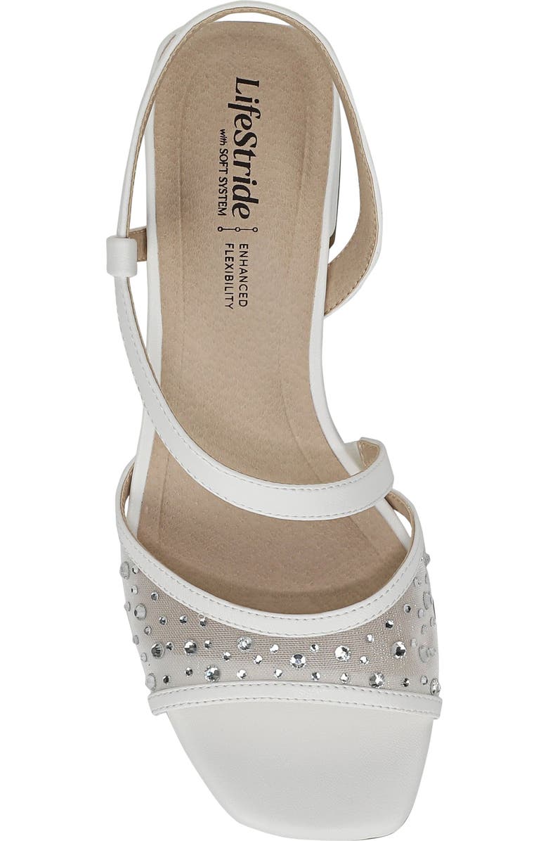 LifeStride Cheyenne Slingback Sandal, Alternate, color, White