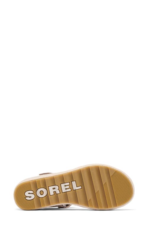 Sorel Cameron Wedge Espadrille Sandal In Crushed Clay/gum