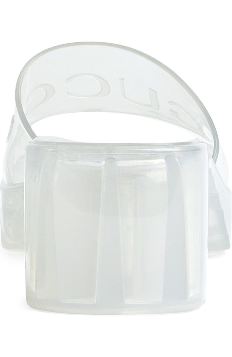 Gucci Plastique Logo Platform Slide Sandal, Alternate, color,