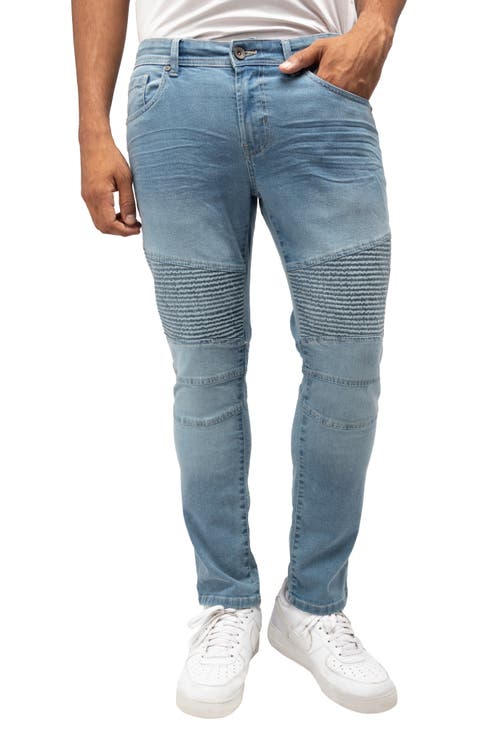 Stretch Moto Slim Jeans