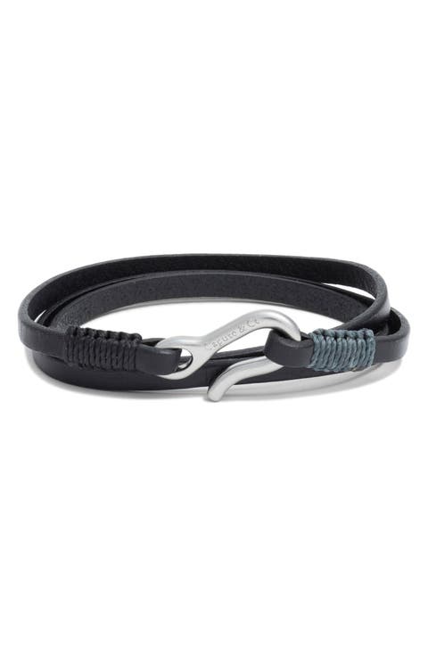 Leather Triple Wrap Bracelet