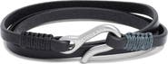 Caputo & Co. Leather Triple Wrap Bracelet