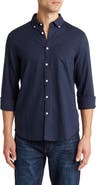 Original Penguin Linen Blend Woven Solid Button-Down Shirt