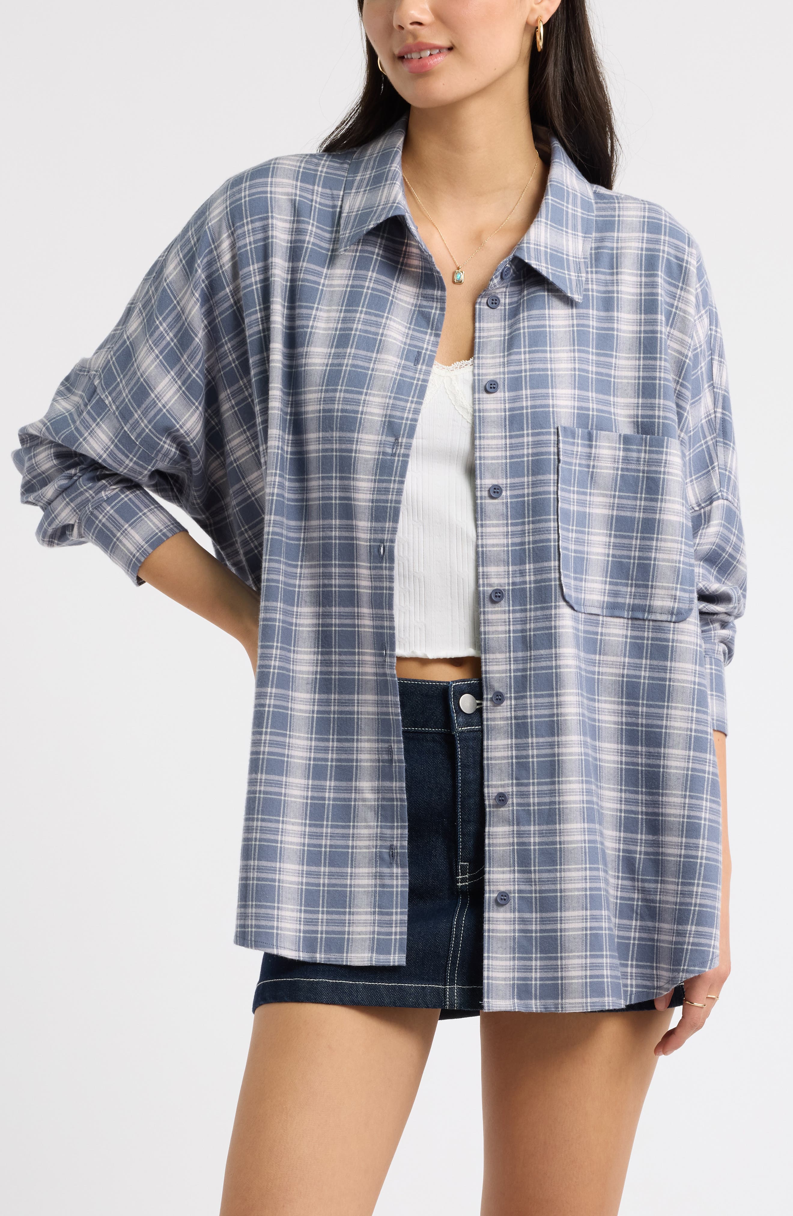 BLUE PLAID
