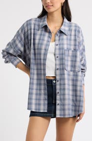 BP. Plaid Long Sleeve Flannel Shirt