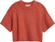 CITY BLUES Broome Crop Short Sleeve Sweater