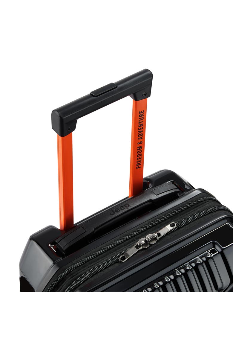 JH003B 21" Carry On Hardside Expandable Luggage with Two Wheels, Alternate, color, Black
