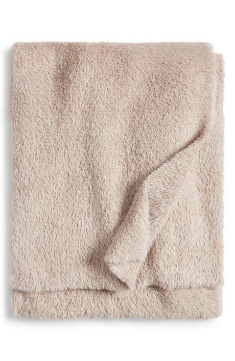 Nestle Faux Fur Throw Blanket