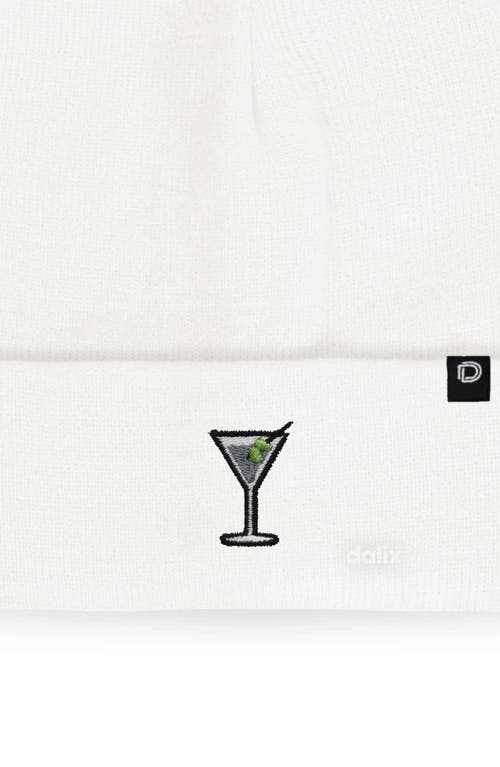Dalix Martini Beanie Cap In White