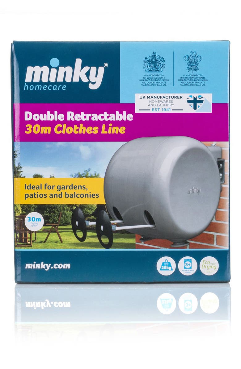 Minky Retractable Clothes Line, Alternate, color, 