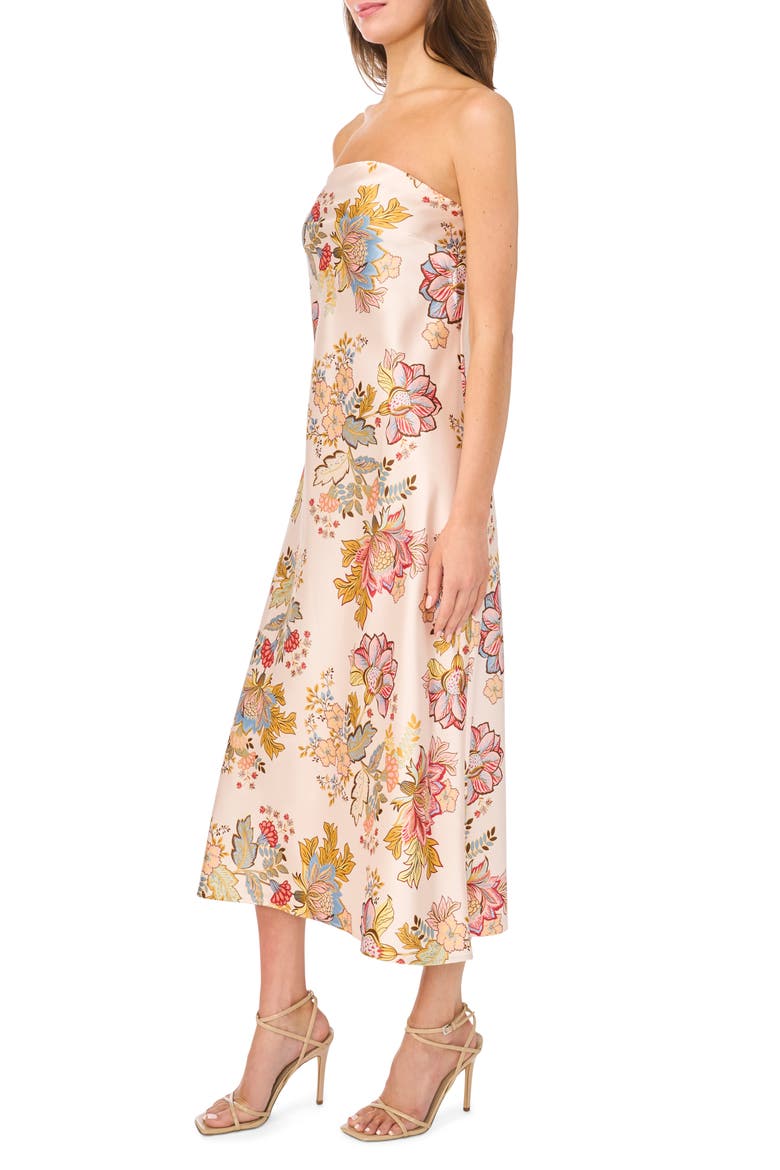 Strapless Maxi Dress, Alternate, color, ROSE TAN