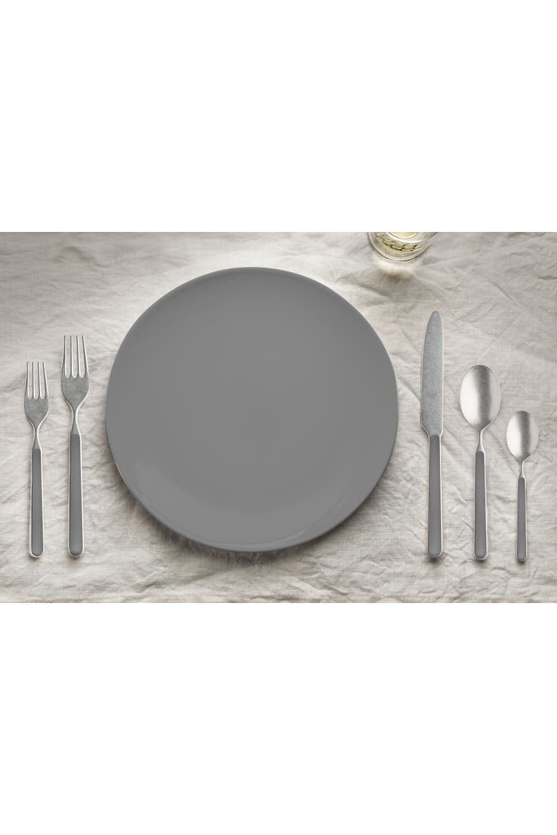 Fantasia Pewter Flatware Set - 20 Pieces, Alternate, color, Vicuna