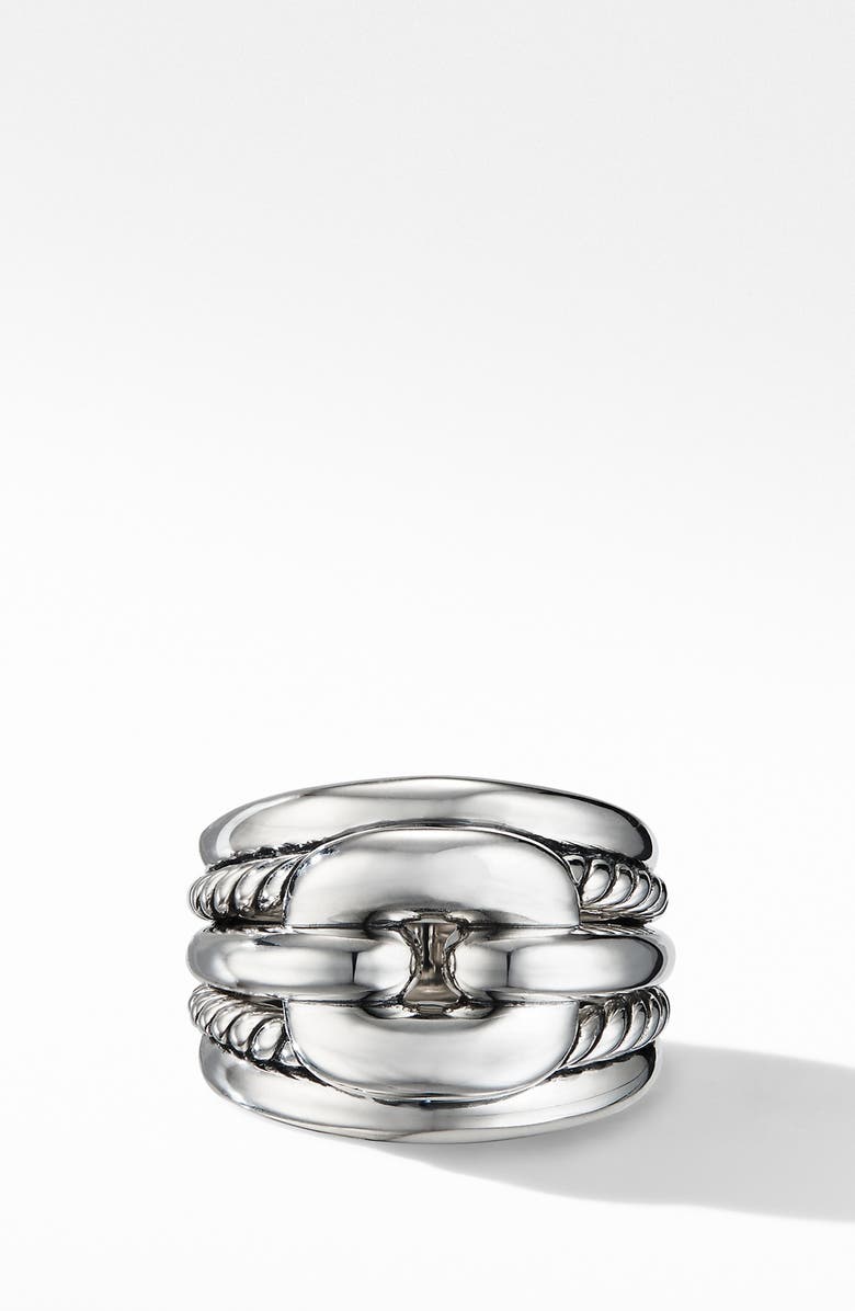 David Yurman Thoroughbred<sup>®</sup> Cushion Link Ring, Alternate, color,