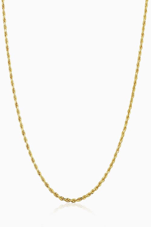 Oradina 10k Gold Roman Rope Choker In Yellow Gold