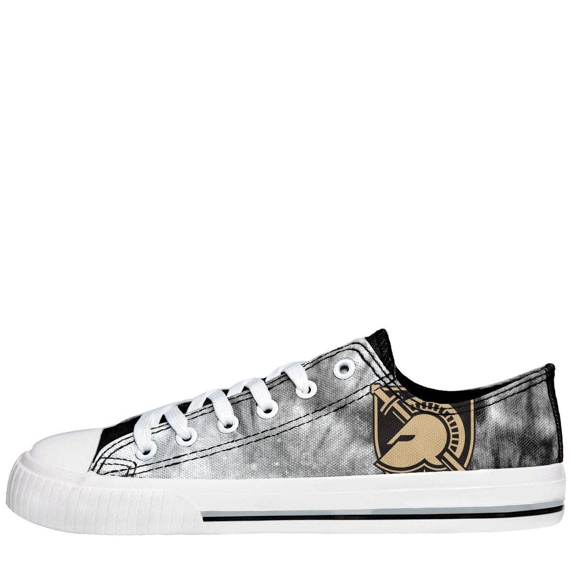 FOCO Women's FOCO Army Black Knights Big Logo Tie-Dye Canvas Sneakers, Alternate, color, 