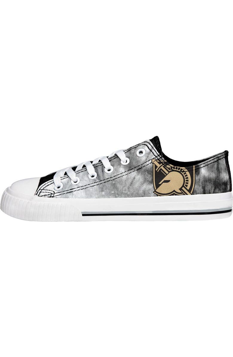 FOCO Women's FOCO Army Black Knights Big Logo Tie-Dye Canvas Sneakers, Alternate, color,