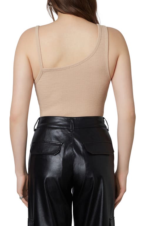 Nia Arizona Cutout Rib Knit Tank In Brown