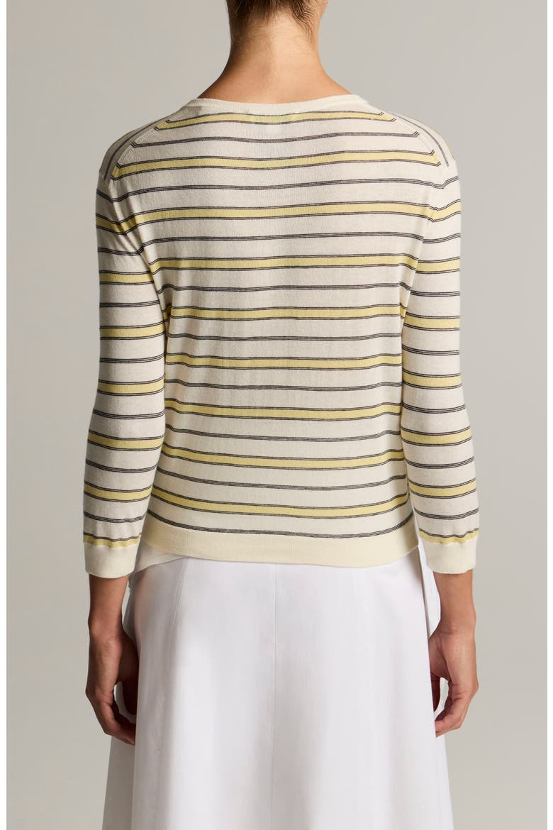 Stripe Cardigan, Alternate, color, DANDELION COMBO