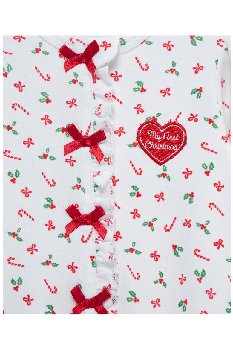Candy Cane Footie & Hat Set, Alternate, color, RED MULTI