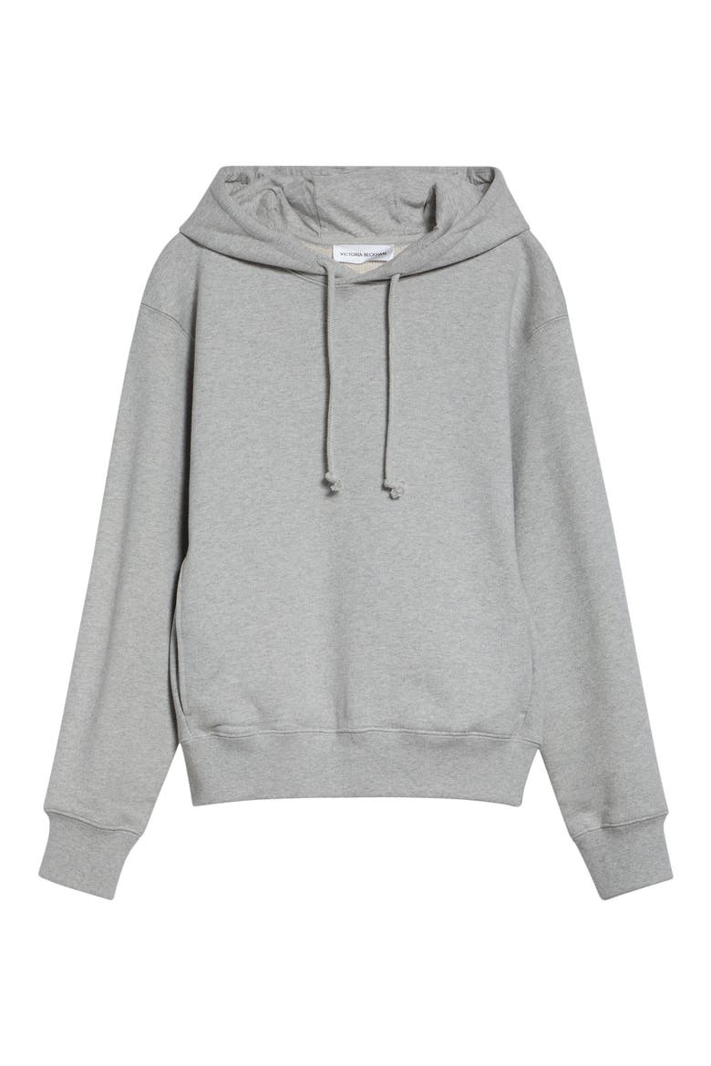 Logo Embroidered Organic Cotton Hoodie, Alternate, color, GREY MARL