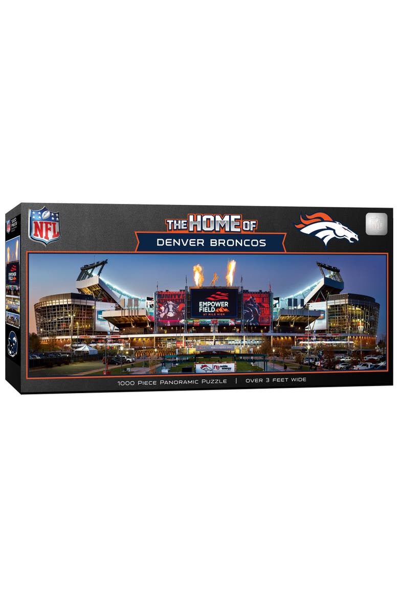 Denver Broncos 1000pc Panoramic Puzzle, Main, color, Multicolor