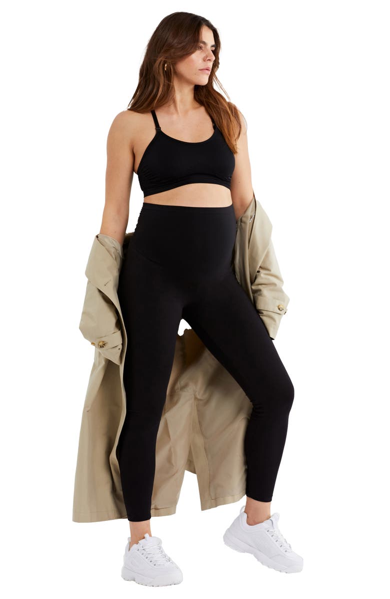 A PEA IN THE POD Luxessentials Secret Fit Belly Maternity Leggings, Alternate, color,