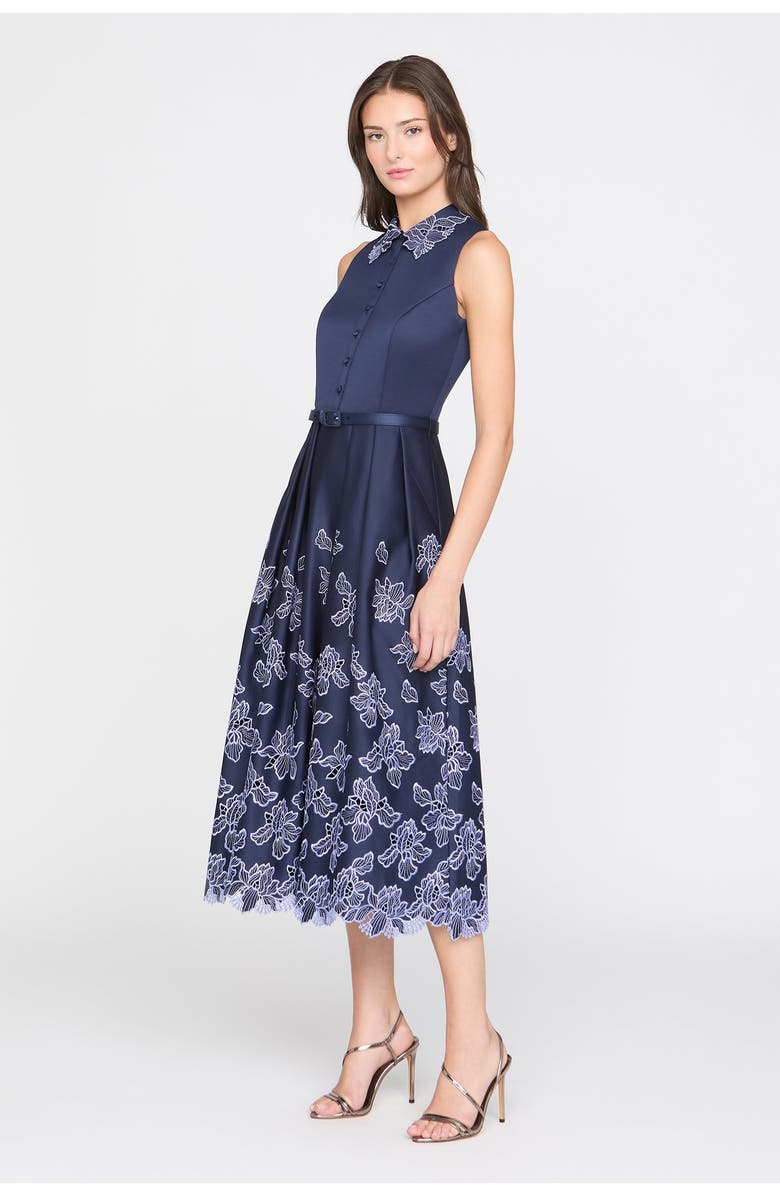Theia Merisel Sleeveless Shirt Dress, Alternate, color, Navy / Deep Periwinkle