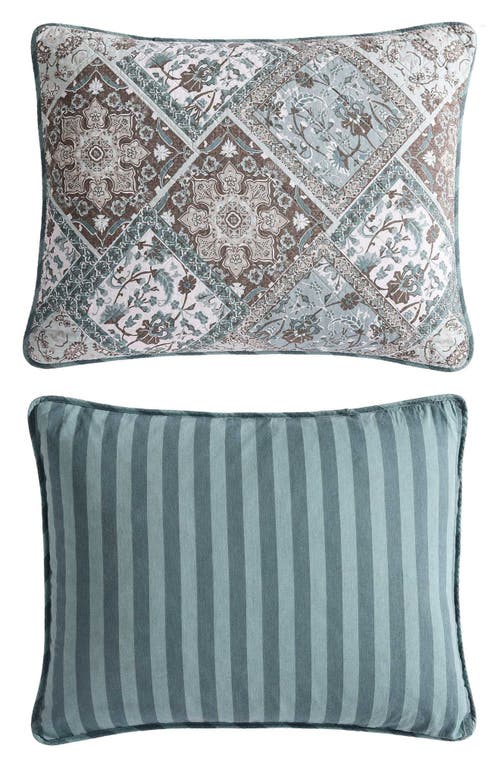 Stone Cottage Arell Reversible Quilt & Sham Set In Blue
