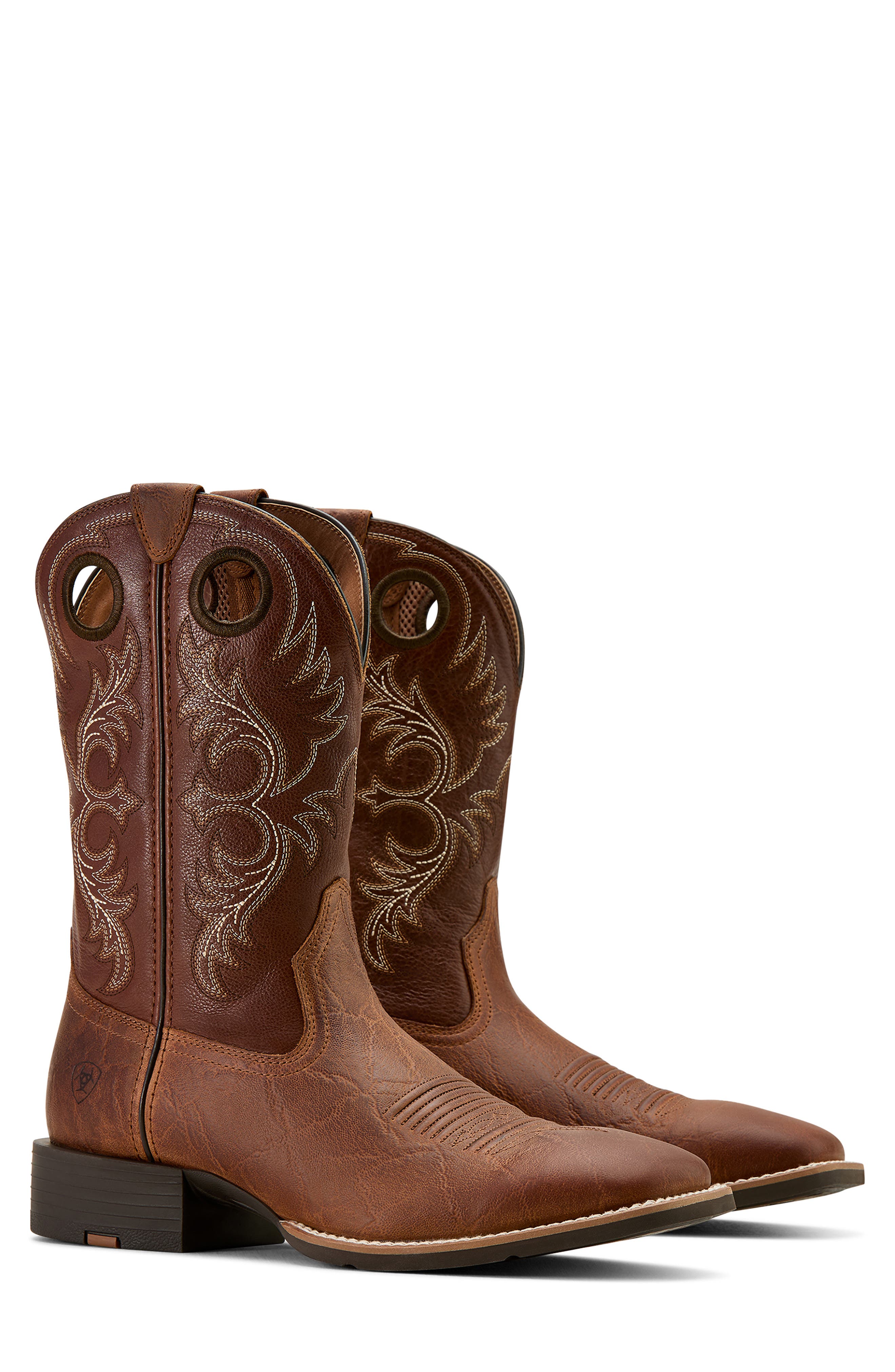 Ariat Sport Rodeo Cowboy Boot, Alternate, color, Aged Tan Elephant/Luna