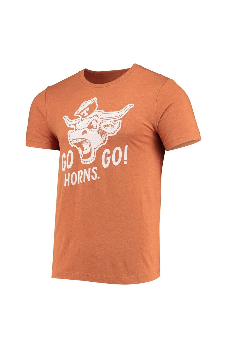 HOMEFIELD Men's Homefield Heathered Texas Orange Texas Longhorns Vintage Go Horns Go T-Shirt, Alternate, color, 