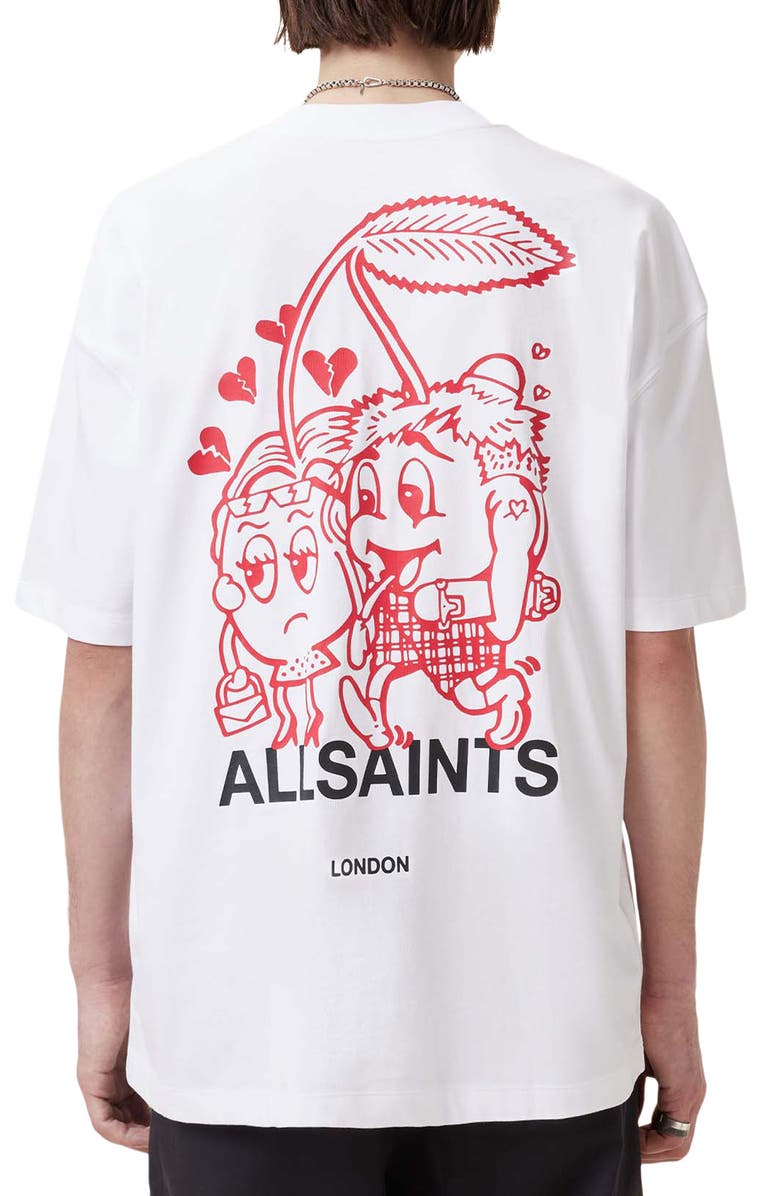 AllSaints Breakup Cotton Graphic T-Shirt, Alternate, color,