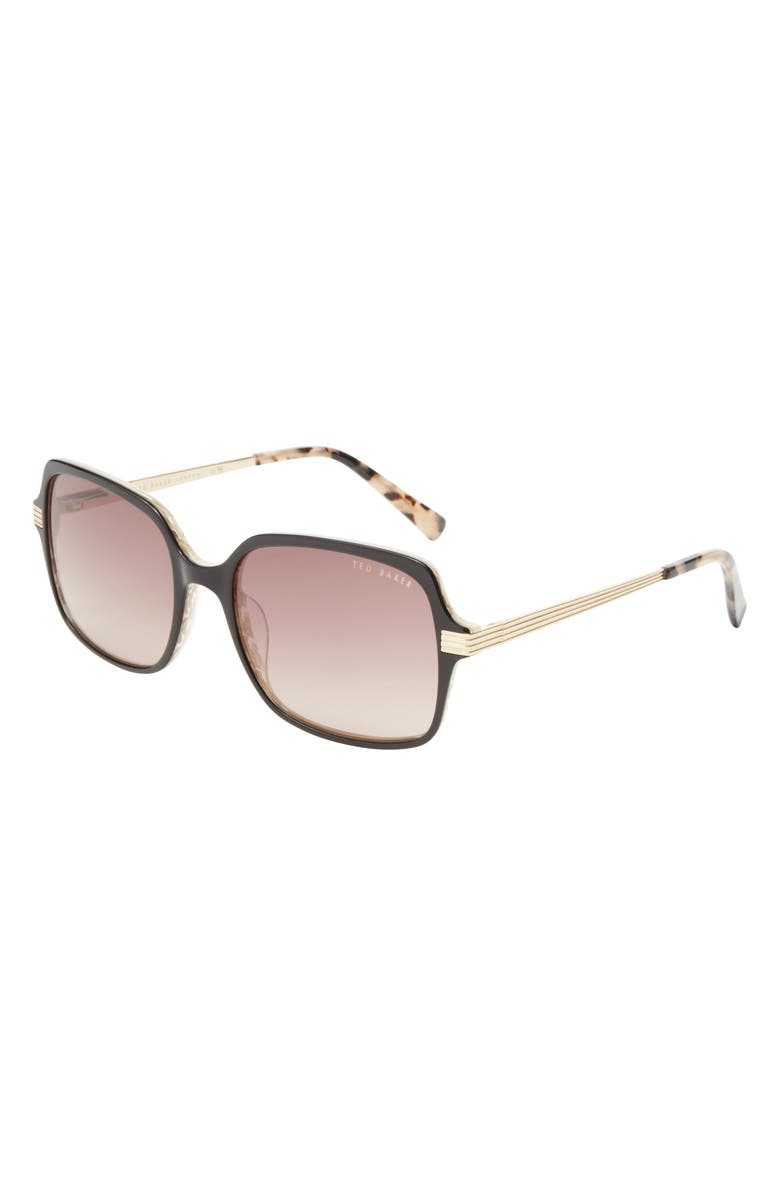 Ted Baker London 55mm Square Full Rim Sunglasses, Alternate, color,